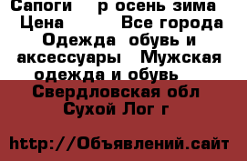 Сапоги 35 р.осень-зима  › Цена ­ 700 - Все города Одежда, обувь и аксессуары » Мужская одежда и обувь   . Свердловская обл.,Сухой Лог г.